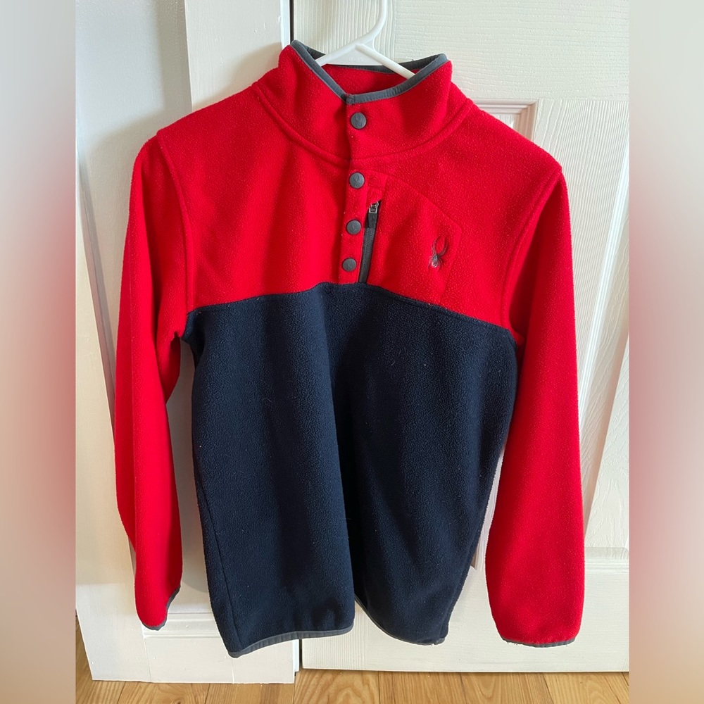Youth Spyder fleece pullover.